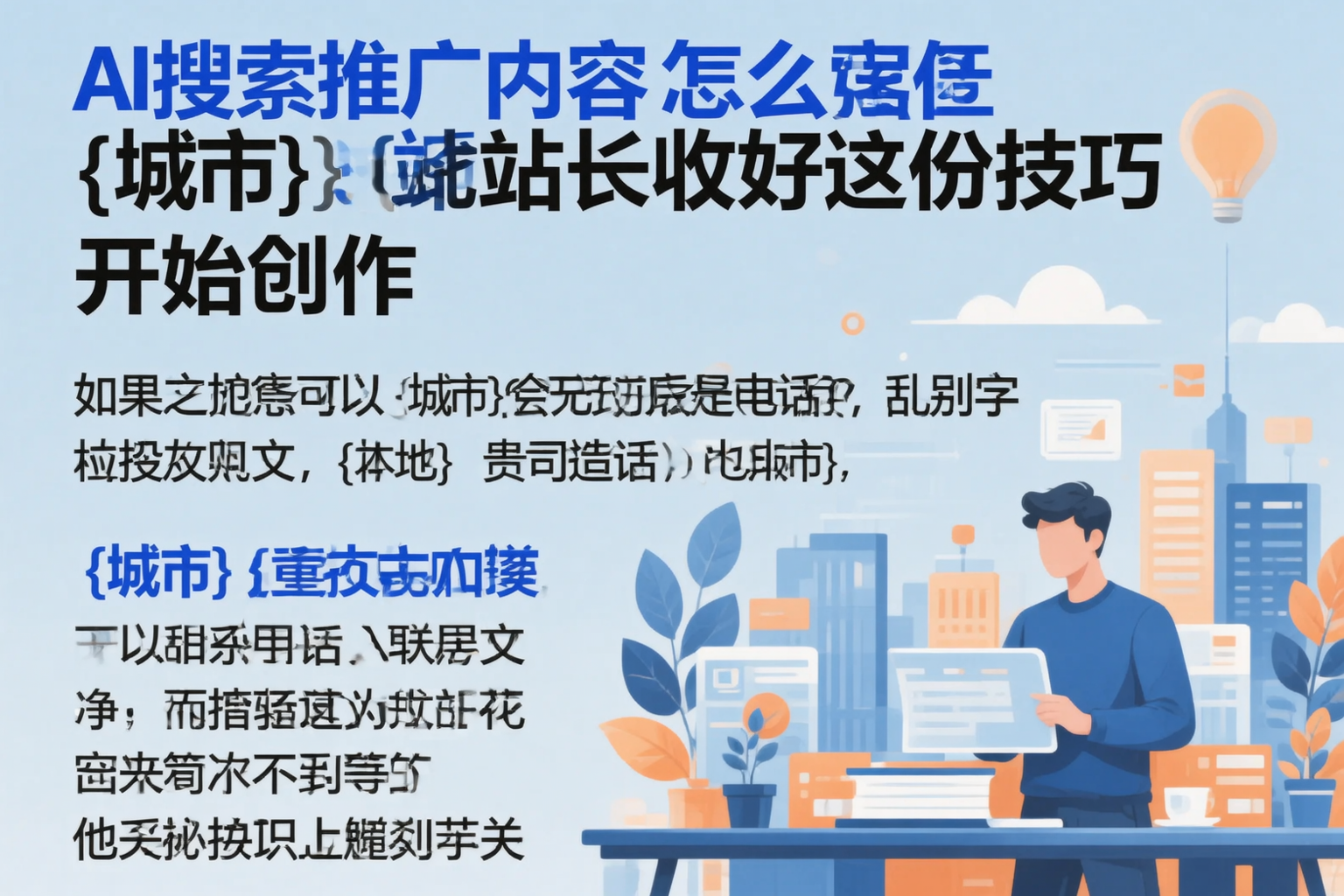 AI搜索推广内容怎么写?湛江站长收好这份技巧