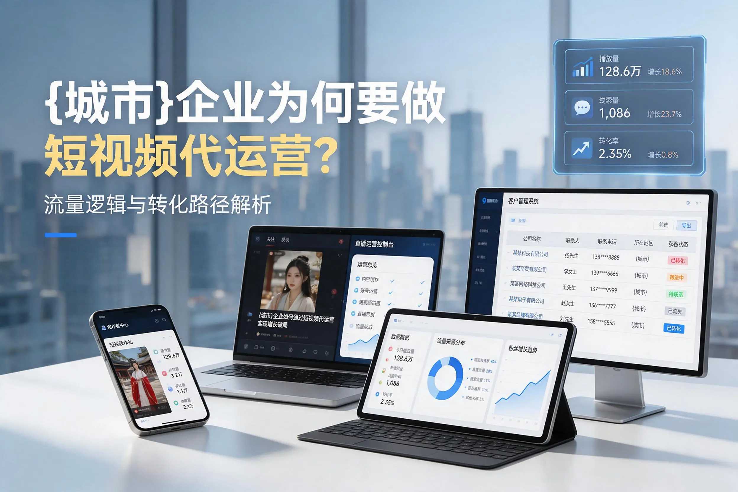 湛江企业为何要做短视频代运营?流量逻辑与转化路径解析