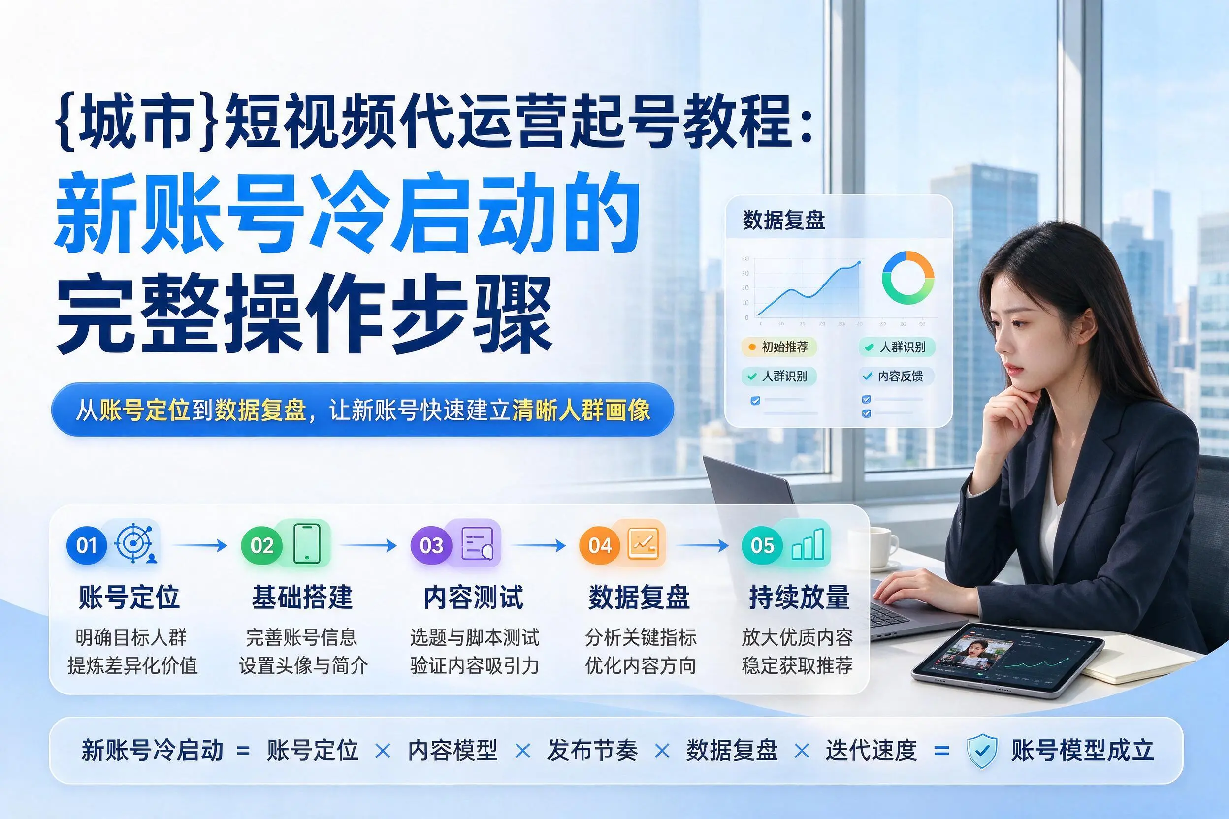 湛江短视频代运营起号教程：新账号冷启动的完整操作步骤