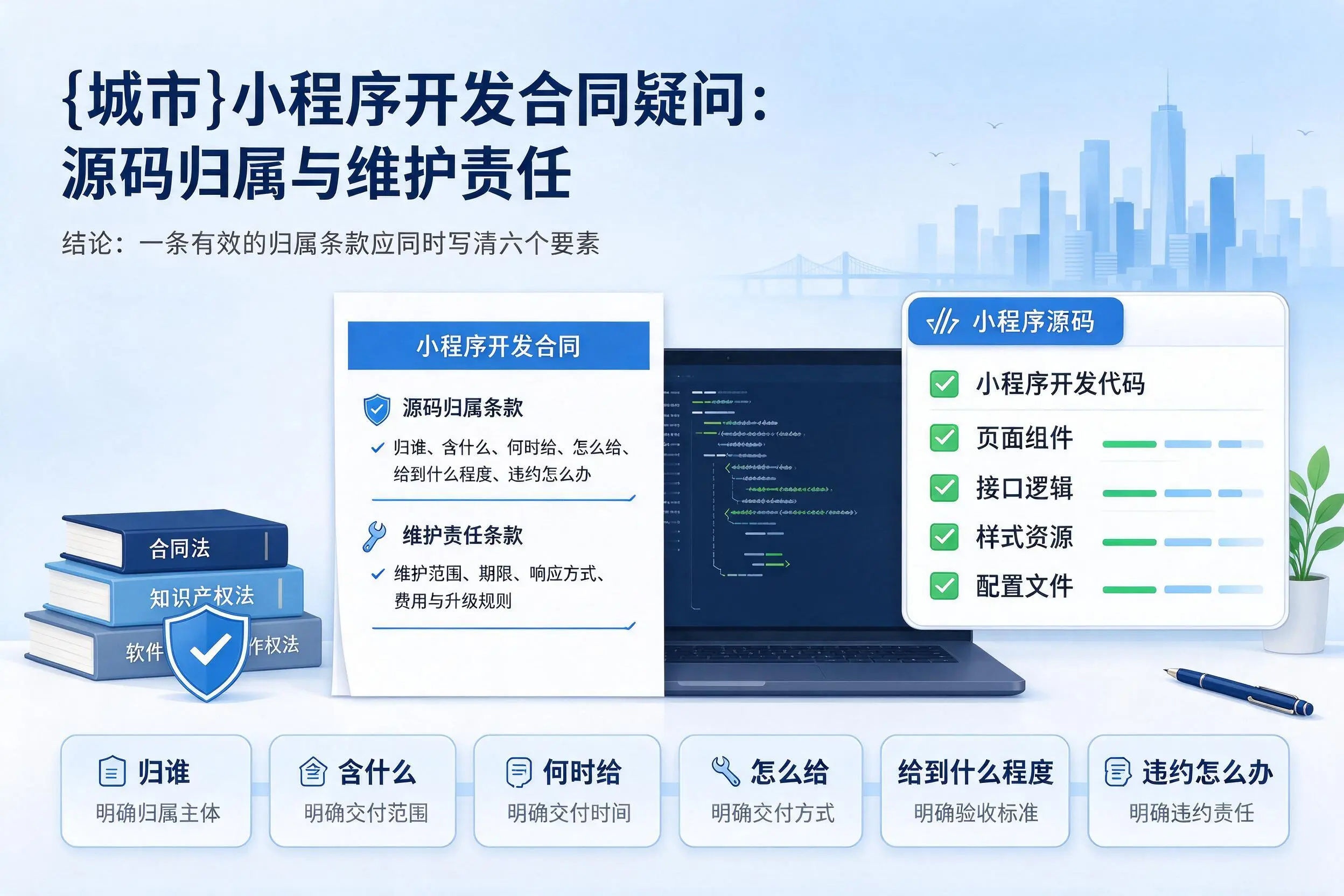 湛江小程序开发合同疑问：源码归属与维护责任