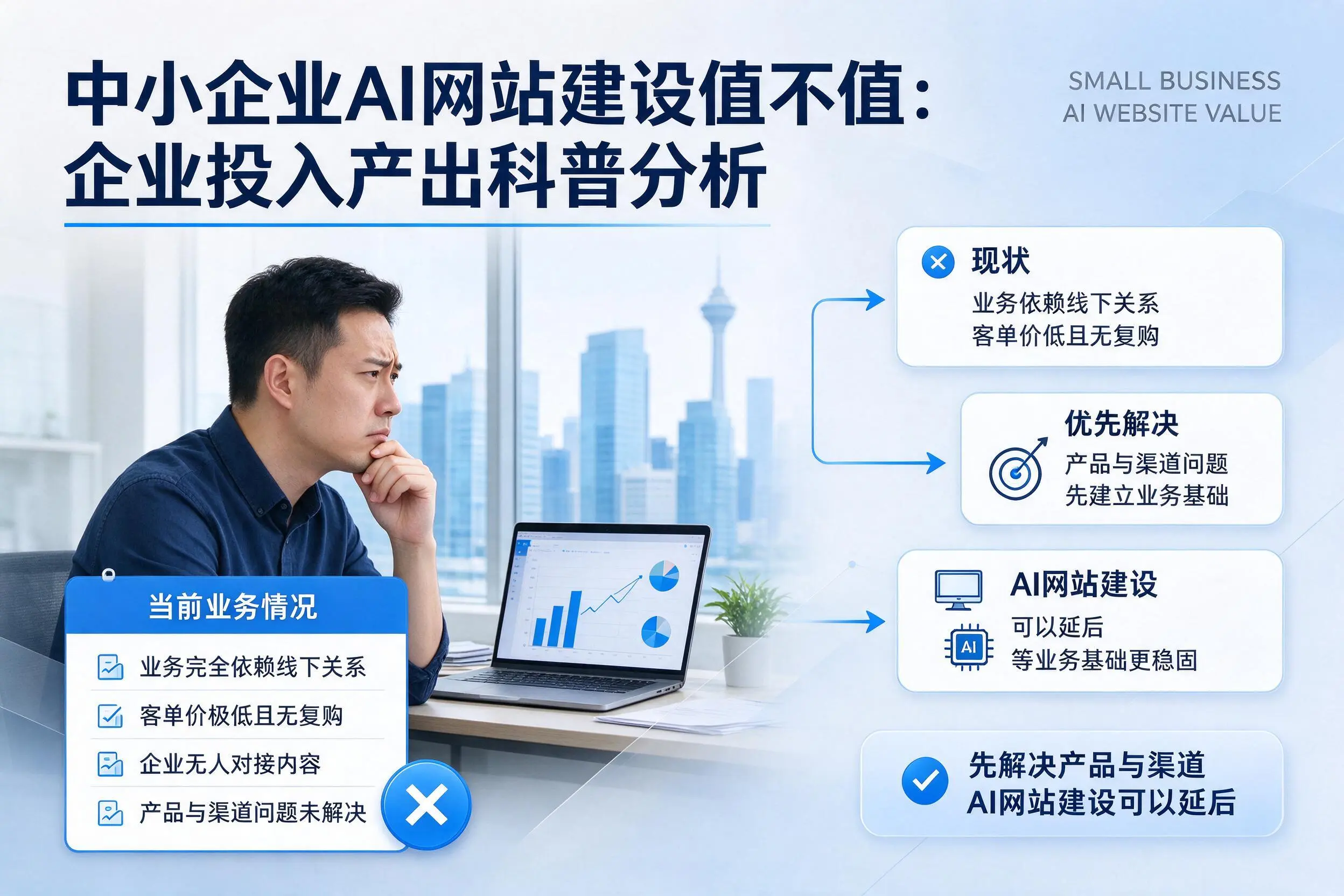 中小企业AI网站建设值不值:湛江企业投入产出科普分析