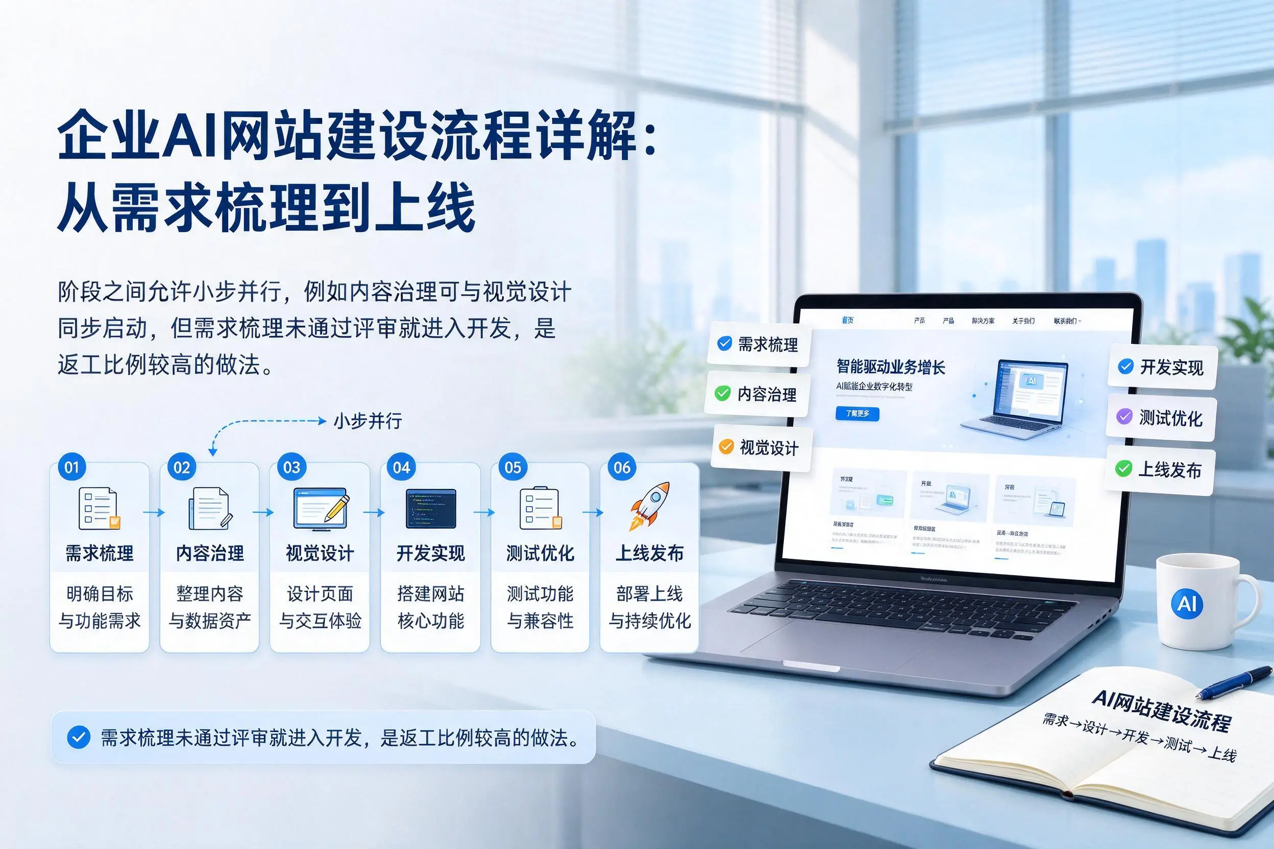湛江企业AI网站建设流程详解：从需求梳理到上线