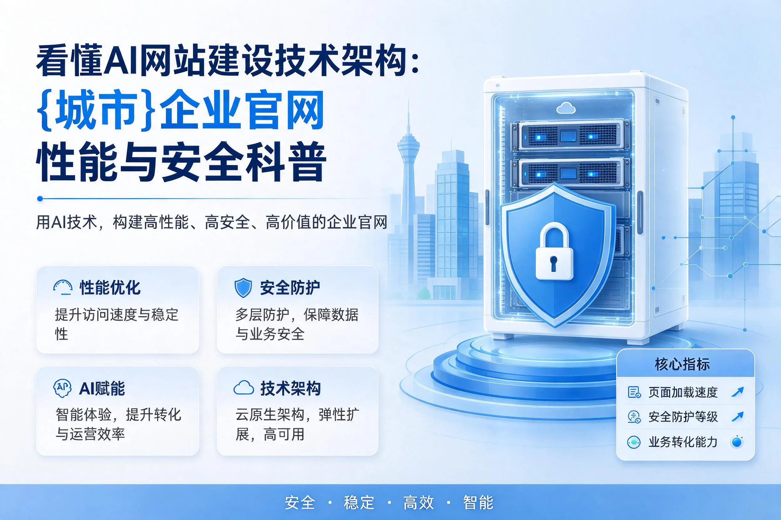 看懂AI网站建设技术架构：湛江企业官网性能与安全科普
