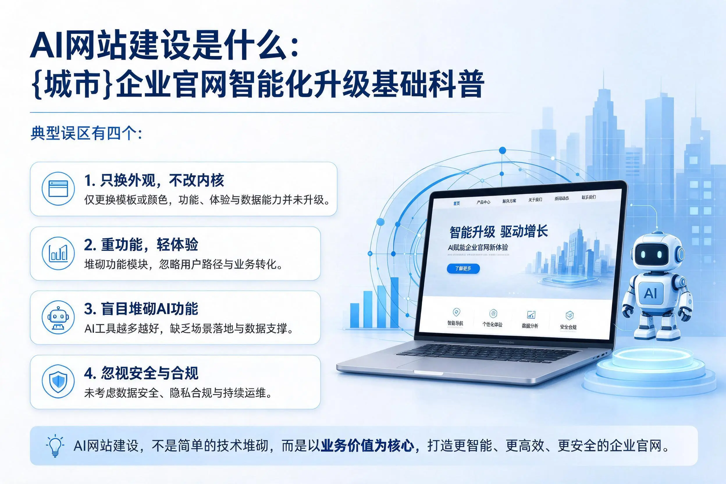 AI网站建设是什么：湛江企业官网智能化升级基础科普