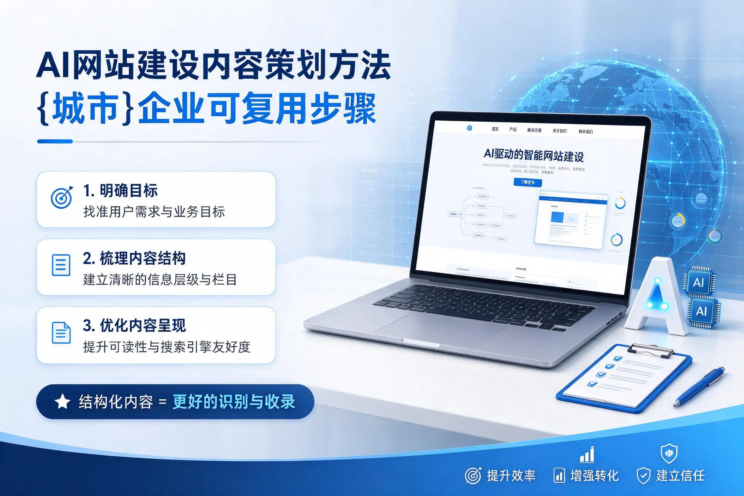 AI网站建设内容策划方法，湛江企业可复用步骤