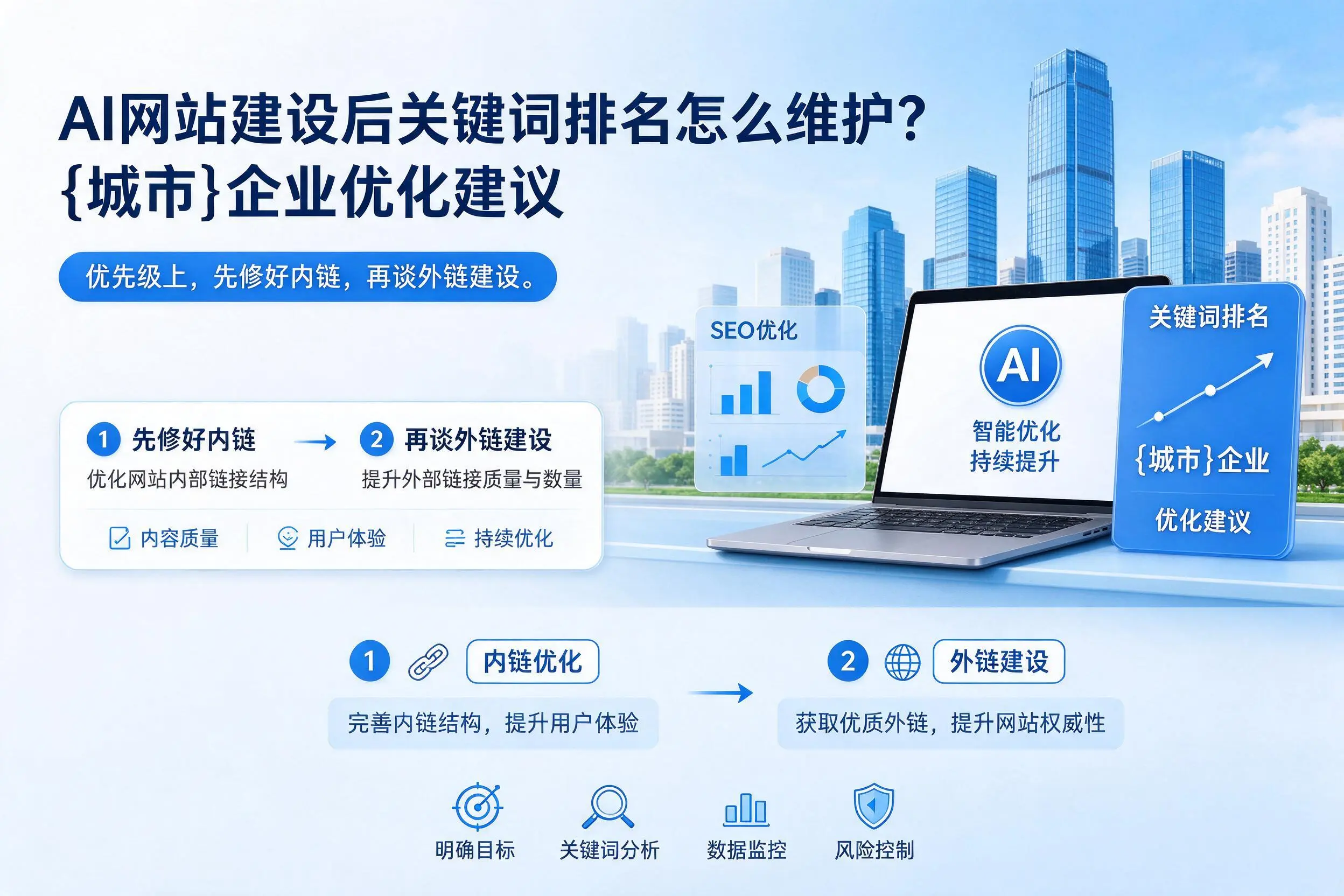 AI网站建设后关键词排名怎么维护?湛江企业优化建议