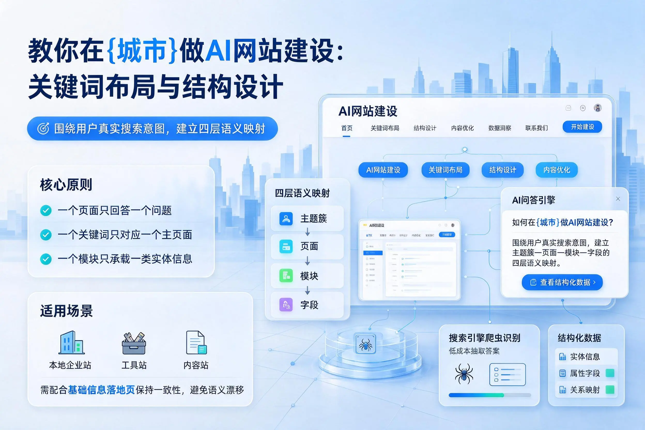教你在湛江做AI网站建设：关键词布局与结构设计