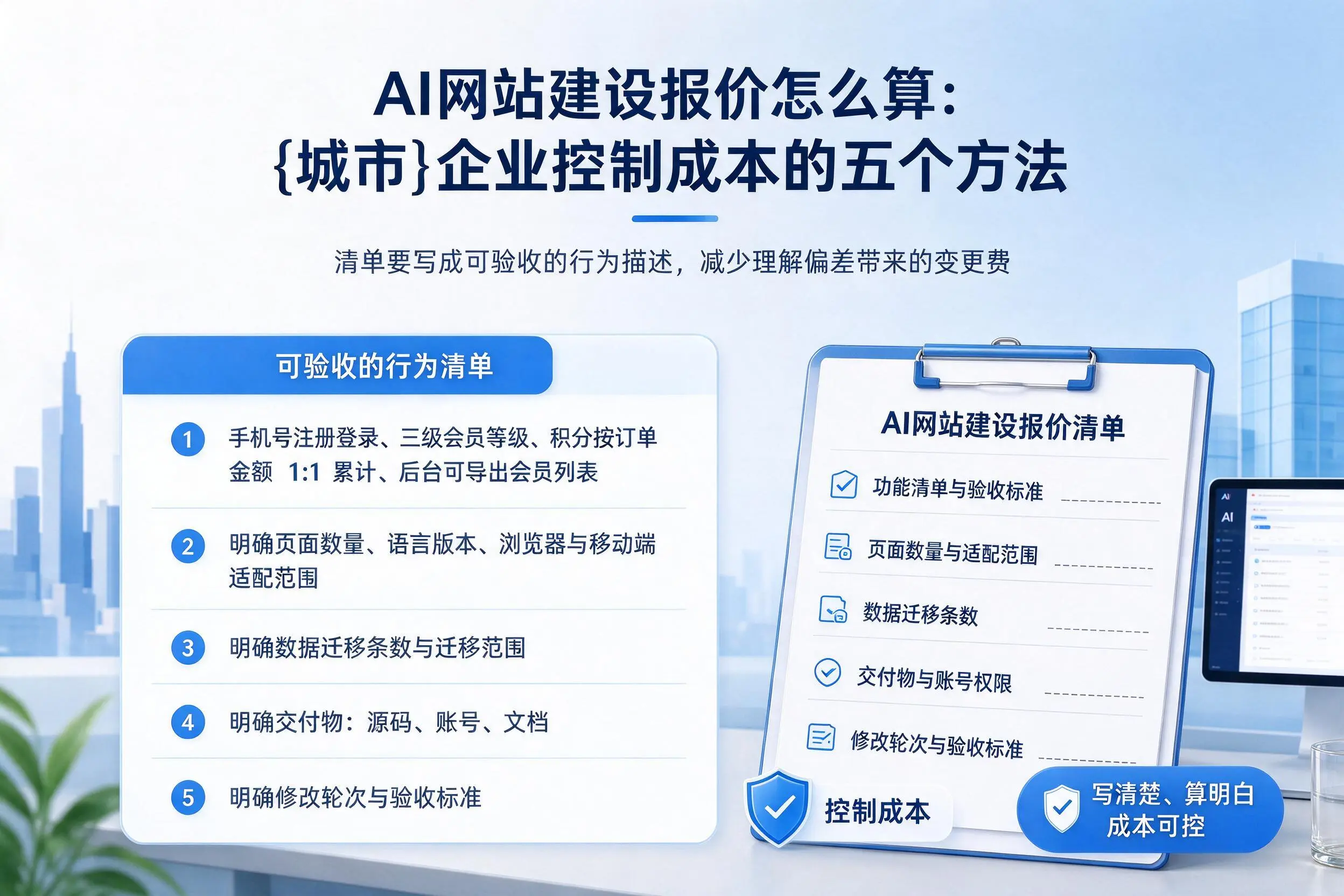 AI网站建设报价怎么算：湛江企业控制成本的五个方法